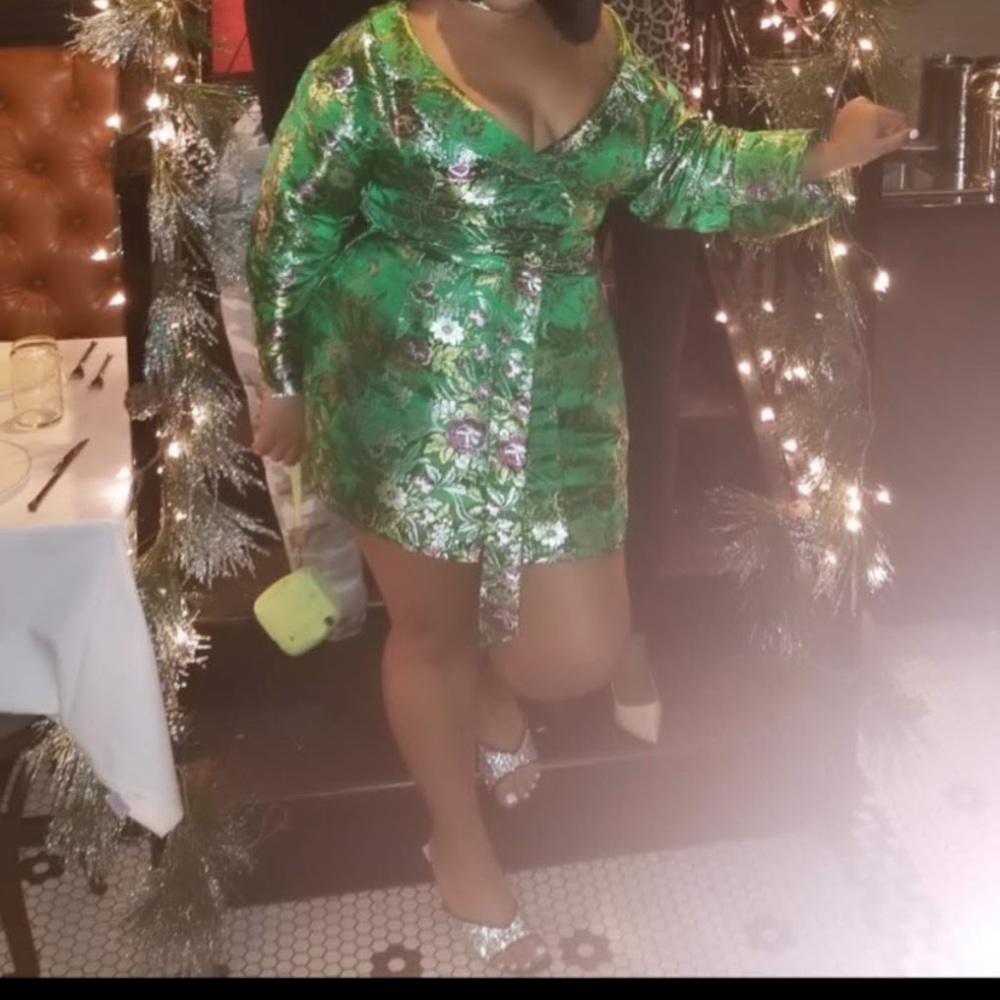 Plus green bodycon dress - Picture 5 of 5